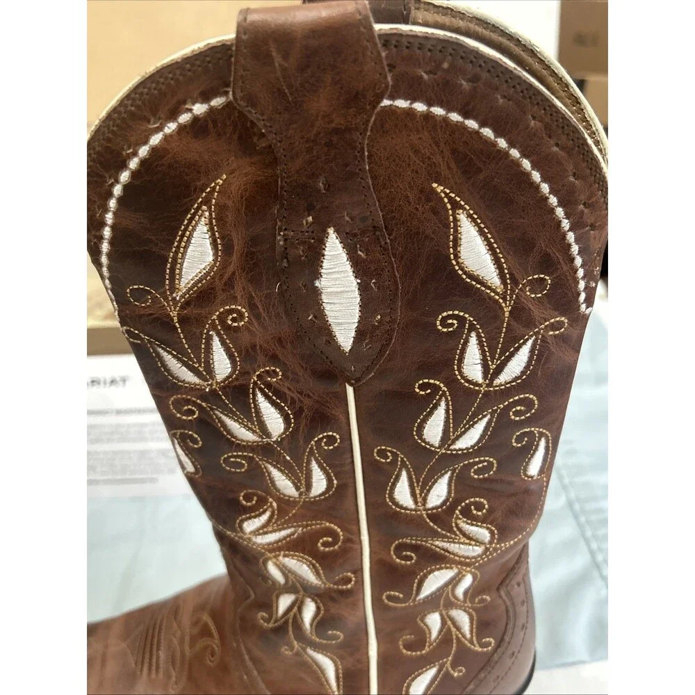 Ariat Sonora Bitterwater Embroidered Leather Western Boots Sz 8 B